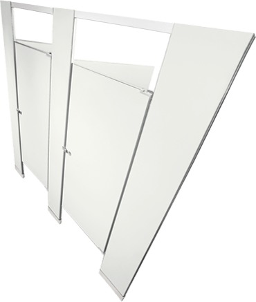 ASI power coated metal accurate partitions