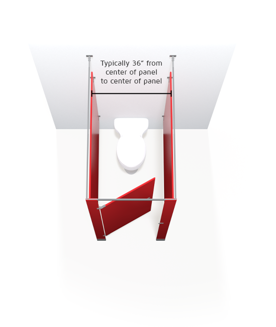 Typical Toilet Partition Dimensions Bathroom Partitions And Commercial