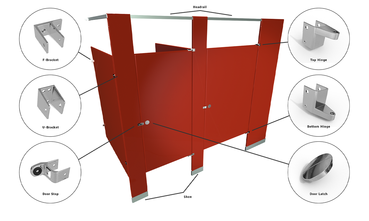 toilet partition hardware installation guide