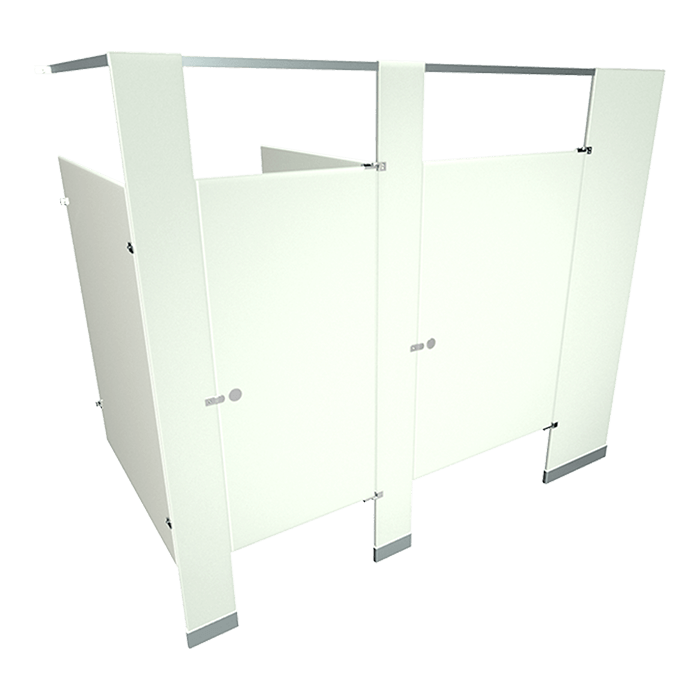 white-metal partition