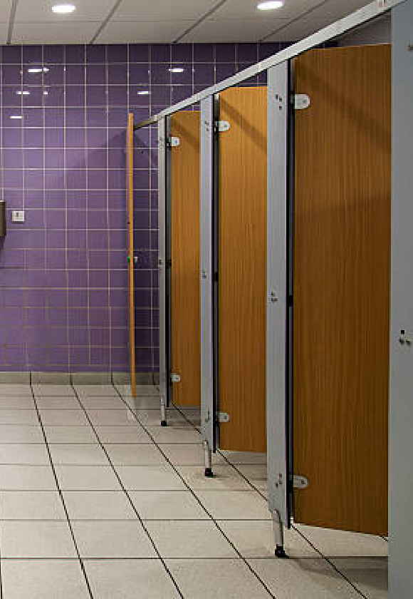 commercial restroom stalls