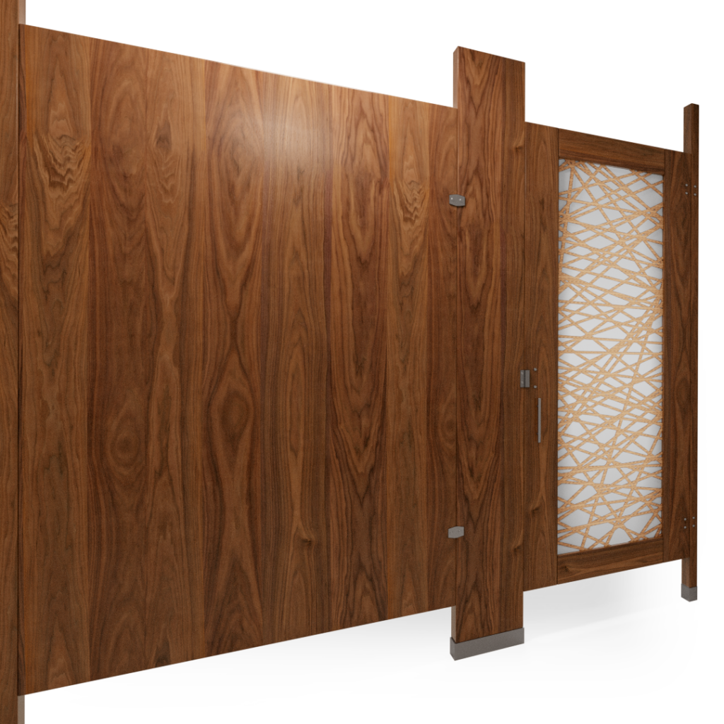 ironwood wood veneer partitions