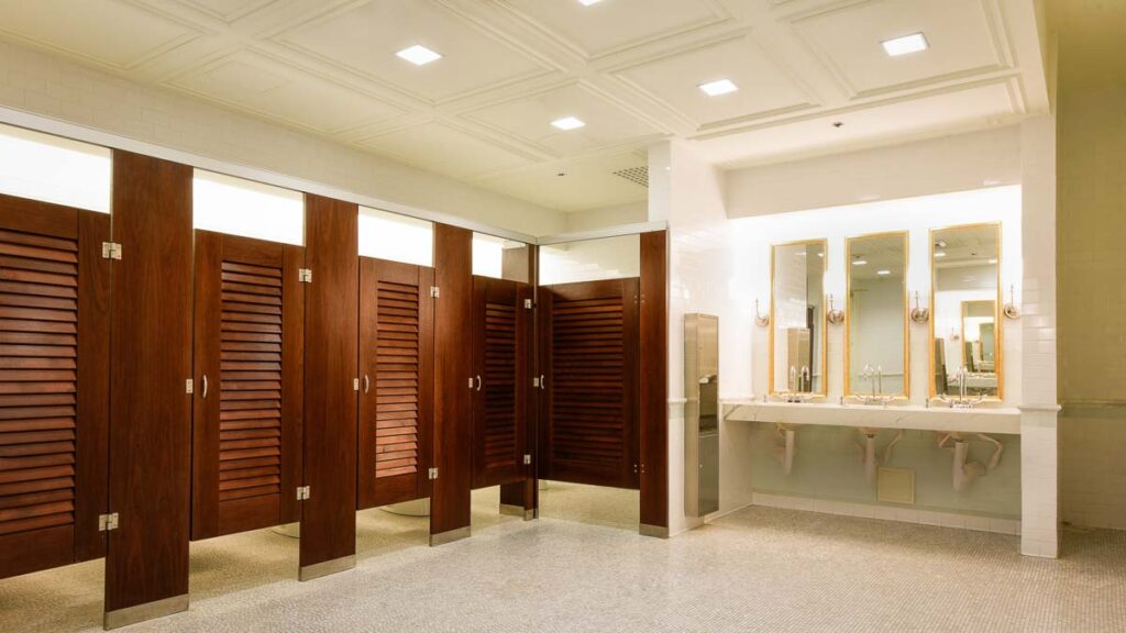 Ironwood bathroom partitions