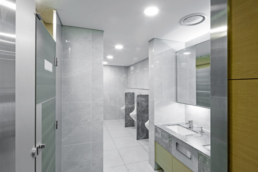 Commercial bathroom partitions