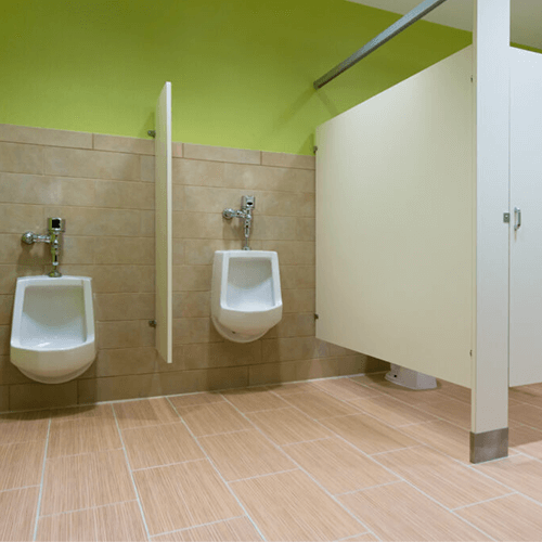 commercial bathroom overhead bracing