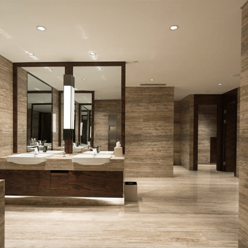 Commercial bathroom partitions