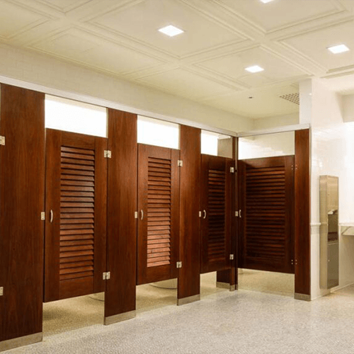Ironwood bathroom partitions