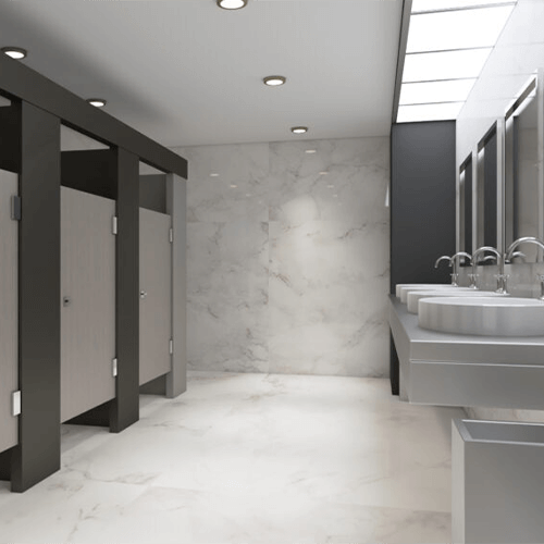 Commercial bathroom partitions